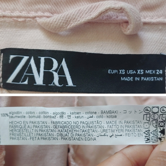 Zara Relaxed Boyfriend Fit  Denim Long Shacket - Picture 4 of 7